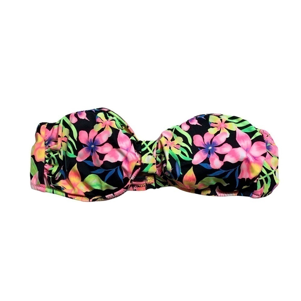 Pink Victoria’s Secret Tropical Bandeau Bikini Top